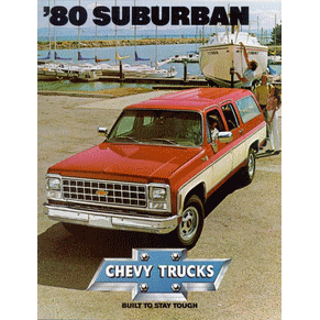 Brochure Chevrolet Suburban 1980 PDF